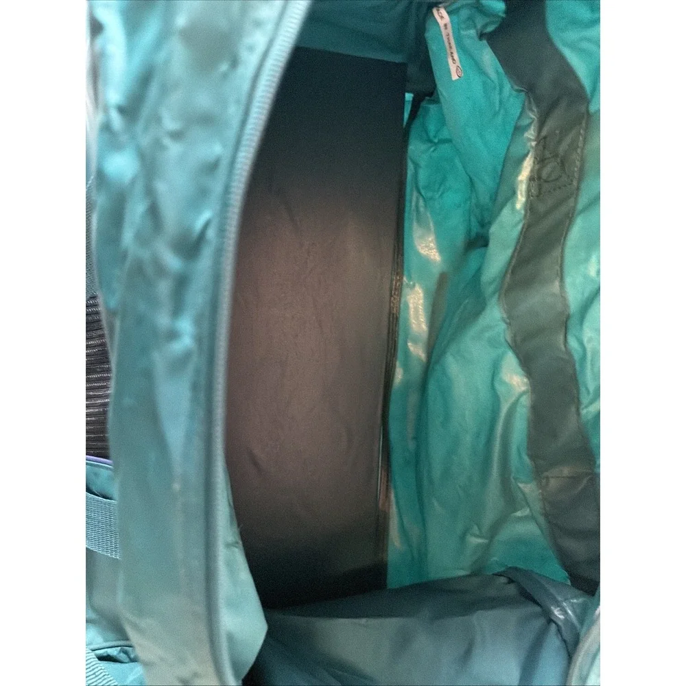 Vintage Wilson Sporting Goods Duffle Bag Teal Blue Purple Retro Gym Bag Carry On
